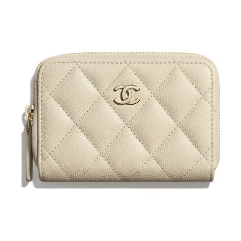 chanel white coin purse|chanel coin purse beige.